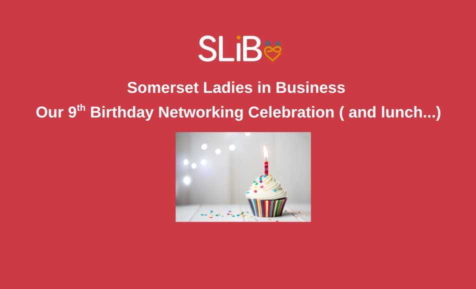 SLiB banner image showing birthday celebration